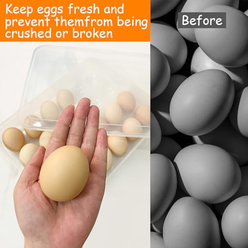 Jgalnim 3Pack Egg Trays,Deviled Egg Containers with Lid,Egg Container Carrier,Refrigerator Portable Egg Trays for 72 Eggs Storge Holder Easter Day Thanksgiving Party Home Kitchen Supplies - style: 72 eggs
