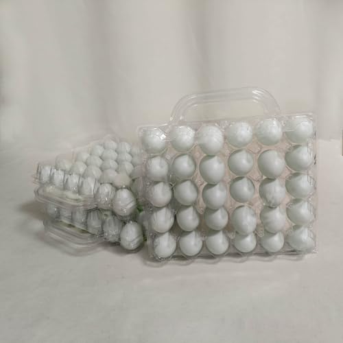 30 Pack Egg Cartons With Handle，Portable Egg Cartons Cheap Bulk. | Cheapest 30 Count Clear Egg Cartons,5*6 Plastic Egg Cartons,Suitable For Storing Egg in Markets, Supermarkets, Kitchens. - size: 30 Pack 5x6 Egg Cartons