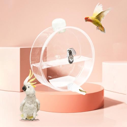 Birds Water Dispenser 350ml Portable Hangable Birds Water Feeder Pet Supplies Transparent Pet Bird Water Bottle Lovebird