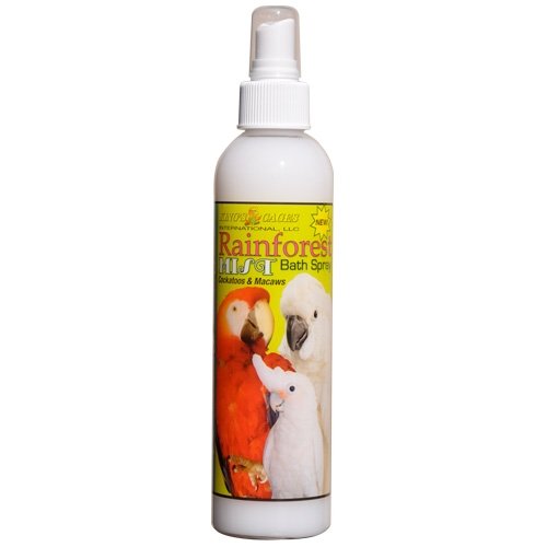 King's Cages Rainforest Mist Bath Spray for Cockatoos & Macaw 8oz. - size: Pk1