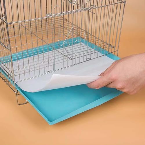 100 Sheets Bird Cage Liner Papers, Disposable Bird Cage Paper Liners, Cuttable Pet Animal Cages Cushion, Precut Absorbent Bird Paper for Bird Parrot Small Animal, 12.2'' X 17.3'' - size: 12.2'' X 17.3''
