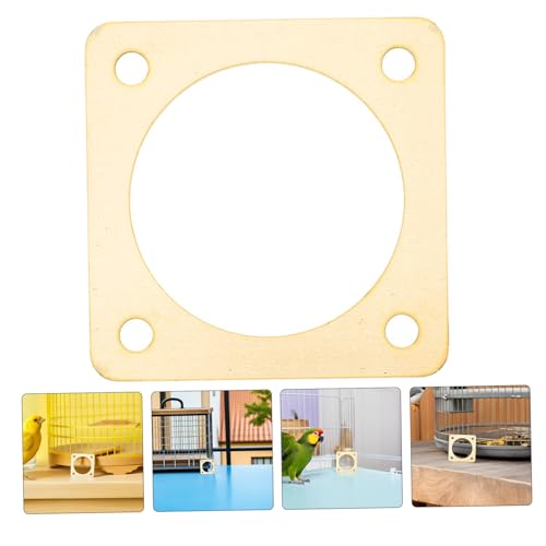 4pcs Metal Birdhouse Hole Protectors with 1 1/4 Inch Opening for Sparrow House Entrance Predator Guards Outdoor Bird Nest Box Safety