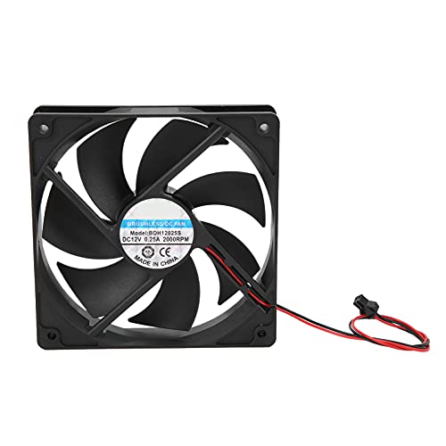12V Incubator Cooling Fan 120mm Dual Ball Bearing Exhaust Fan, IP67 High Airflow Quiet Ventilation Fan for Hatcheries, Poultry Farms, Greenhouse, RV Fridge, Electronics Cabinet - color: lower fans