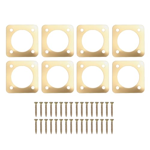 8PCS Metal Bird House Guard, Steel Birdhouse Entry Portal Hole Protector with Size 2x2in, Ideal for Eastern Bluebird Rooms Sparrow Houses, Made from Premium Steel