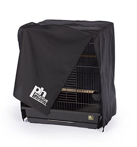 Prevue Hendryx Pet Products Universal Bird Cage Cover, Medium, Black (12502) - size: 29.0"L x 20.0"W x 20.0"H