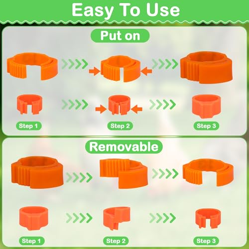 110 Pcs Chicken Leg Rings, Number Chicken Identification Hand Rings