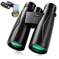 12 * 52 HD Binoculars High Powered, Binoculars for Bird Watching with Upgraded Phone Adapter,BaK4 Prisms,22mm Large Eyepiece,Clear Low Light Vision,Binocular for Hunting,Travel,Cruise
