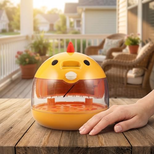 BESTonZON Small Egg Incubator for Hatching Chicks Quail Duck, Smart Poultry Hatcher with Automatic Turning Humidity Control, Clear Window Bird Incubadora