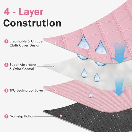 Siedihit Dog Cat Pet Playpen Tent Crate Cage with Washable Pad, Medium Pink | Breathable double-layer mesh Wide applicability Recovery After Surgery Portable Easy to Set up lightweight Recovering Pets - color: Pink with Pad