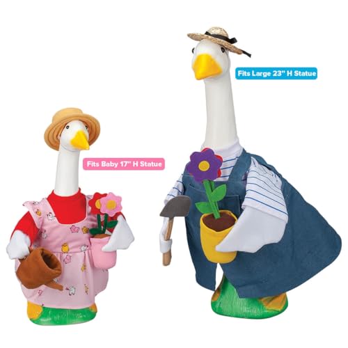 Gaggleville Gardener Goose Outfit Bundle - Includes 1 Large Gardener and | 1 Baby Gardener Goose Outfit, by Fox Valley Traders