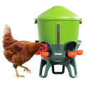 Omlet Insulated Chicken Waterer, 3 Gallon | Stay-Clean Automatic Water Dispenser for Chickens | BPA-Free | Anti-Roost Domed Lid | Includes 5 Cups & Nipples | Eglu Green - color: Eglu Green, size: 3 Gallon