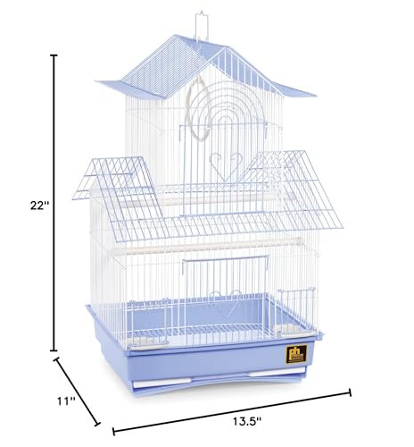 Prevue Hendryx SP1720-2 Shanghai Parakeet Cage, Blue and White - color: Light Blue
