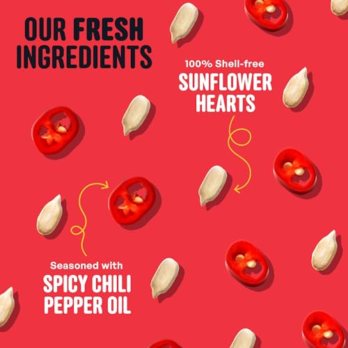 Cool Birds Hearts on Fire Hot Bird Seed, 10 lb | 100% Hulled Sunflower Hearts with Chili Pepper Oil – No Waste Bird Seed for Outside Feeders