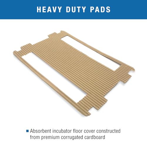 Brinsea Cardboard Hatching Mat for Ovation 28 Egg Incubator, Pack of 6 | Authentic Brinsea Ovation 28 Incubators liner; textured, disposable floor covering helps chicks grip safely during hatching - style: Ovation, 28 Egg Count Mat
