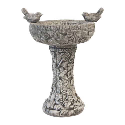 BestNest Athens His Eye is on The Sparrow Bird Bath, Pre Aged