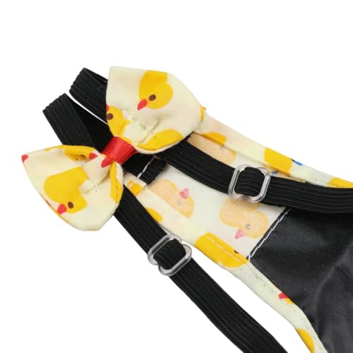 BestParts 2pcs Adjustable Waterproof Diapers for Pet Goose Duck Chicken M | 2pcs Adjustable Waterproof Reusable Diapers for Farm Pet Goose Duck Chicken Sliding Version Yellow + Pink M(1.68-4.37pounds) - size: M(1.68-4.37pounds)