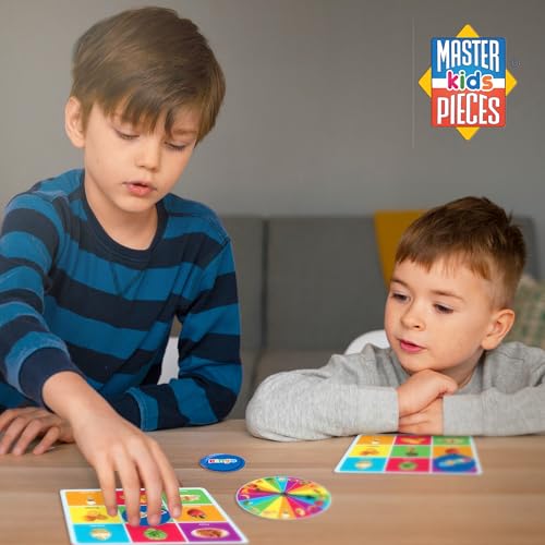 MasterPieces Kids Games - Food Bingo Game - Fun Family Entertainment for Kids and Adults - Educational, Engaging, and Perfect for Game Night, Classroom Activities, and Interactive Play for All Ages - style: Food