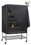 Explore Land Bird Universal Pet Cage Cover Good Night, Black, L | For Cats, Mink, Totoro, Parakeet, Parrot and Small Animals - size: Large