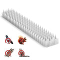 Touri 24 Pcs Clear Transparent PVC Bird Spike Strips | For Outside Fences And Roofs, Keep Birds Pigeons Cats Squirrels and Raccoons Away, Prevent Birds from Building Nest - size: 33.4 Feet