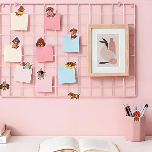 MAYJOYDIY 24Pcs 12 Styles Dachshund Animal Acrylic Chip Clips Dog with Apple Party Hat Heart Sunglasses Bag Sealer Sealing Closures Cute Duck Float Scarf Bag Clips for Food Storage Airtight Seal Grip - style: Dog