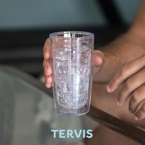 Tervis Watercolor Songbirds Made in USA Double Walled Insulated Tumbler Cup Keeps Drinks Cold & Hot, 16oz, Clear | Made in USA, Double-wall Insulated, Shatterproof, BPA-Free, Dishwasher Safe, Fits Most Cupholders, Gifts under $20 - style: 16oz