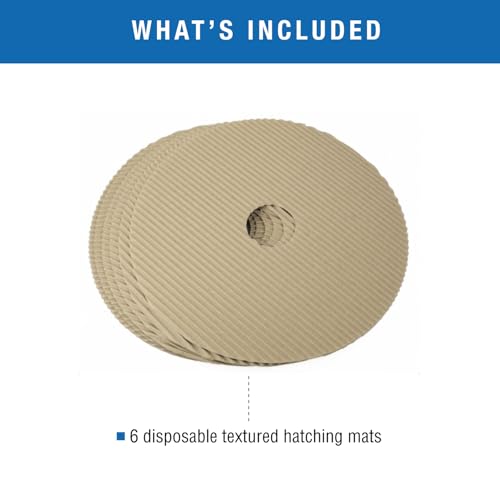 Brinsea Cardboard Hatching Mat for Maxi Egg Incubators, Pack of 6 | Authentic Brinsea Maxi 24 Incubators liner; textured, disposable floor covering helps chicks grip safely during hatching - size: Maxi, 24 Eggs