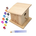 YCHTEWY-DIY Wooden Bird House,Wild Bird Feeder, Hanging Birdhouse Attract Birds & Beautify Your Yard! (Cream, E) - size: E
