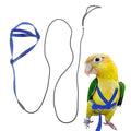 Adjustable Bird Harness and Leash,Anti-Escape Nylon Parrot Harness Blue M | Flying Training Rope Parrot Leash For Small Medium Large Breed Parrots Fits Chest Under 20'' - color: Blue, size: M