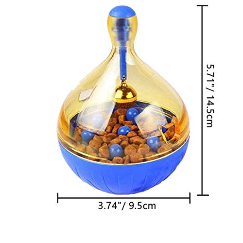 Litewoo Parrot Foraging Toys Tumbler Ball with Bell, Intelligence Train Interactive Puzzle Treat Tumbler Ball for Bird Parrot Budgie Parakeet Cockatiel Cockatoo