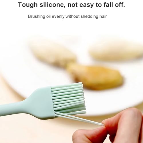3PCS Silicone Spatula Baking Pastry Tools Cake Cream Spatula Kitchen Whisk Barbecue Oil Brush Small Tools Kitchen Accessories - color: White, size: one size