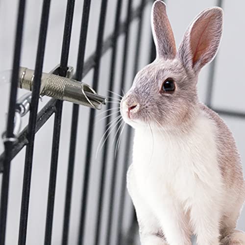 50PCS Rabbit Nipple Waterer Automatic Drinking System | with Spring & T-Tubing for Rabbits, Guinea Pig, Rat, Mouse and Rodent, Wire Cage Compatible, 5/16" ID (Red)