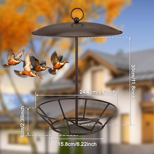 Cylinder Suet Cake Bird Feeder S-6-2 Seed Cake Bird Feeder Antique Copper Metal Feeders for Outdoor Garden Hanging Yard Decoration Wild Birdfeeding
