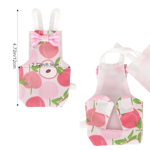 4pcs Reusable Bird Diapers, Cute Pet Bird Diaper with Waterproof Inner Washable Parrot Nappy Pants for Parakeet Cockatiel Budgie Pigeon Lovebird Canary (4 Fruit-Themed Styles)