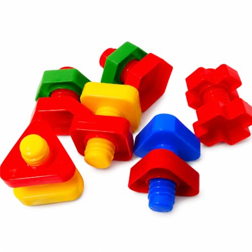 3505 Pk6 Huge Nuts and Bolts Colorful Enticing Large Screw Interactive Foot Beak Throw Parrot Cockatoo Amazon African Grey Macaw Hyacinth