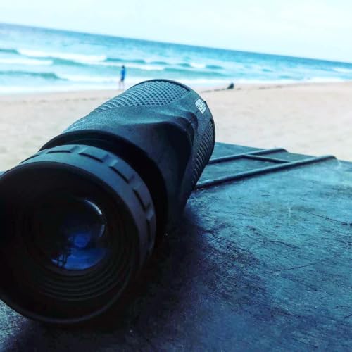 Barska Blackhawk Waterproof Monocular – Compact, Fogproof, Multi-Coated Optics, Slip-Resistant Grip for Birding, Hiking, Sports, Concerts & Outdoor Use - style: 10x25