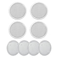 8-Pack 2 Inch Round Vent Covers with Mesh Screen, Metal Circular Vent Screen with Tab Fasteners Compatible with for Pet Cages Reptiles Birds, Storage Racks, Home, Garage and Industrial Ventilation