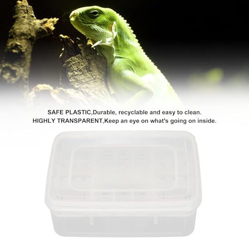 16 Grids Reptile Breeding Box, Reptile Incubator Professional Plastic Reptile Breeding Box Hatching Incubator for Amphibians Snakes Lizards Turtles Tortoises Geckos