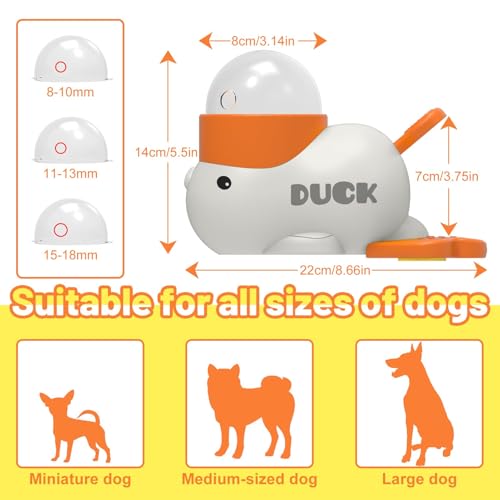 Duck Dog Treat Dispenser Toy, Interactive Slow Feeder Puzzle Toy | Duck design with interactive treat dispensing, slow feeding, and puzzle play to provide mental stimulation and reduce boredom - color: Yellow