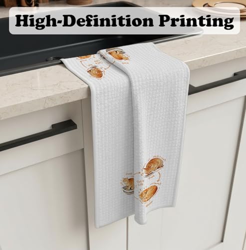 Funny Orange Tabby Cat Kitchen Dish Towels 16x24 inch, Cat Lover Gifts for Women Men, Pet Lover Owner Gift Decorative Hand Tea Towels for Bathroom Kitchen - color: Funny-cat
