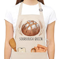 Sourdough Queen Apron for Women with Deep Pockets - Funny Bakers Apron, Unique Sourdough Gifts for Women & Bread Bakers, Adjustable Kitchen Apron for Mom, Mother’s Day Baking Gift - B01 - color: Sourdough Queen 1