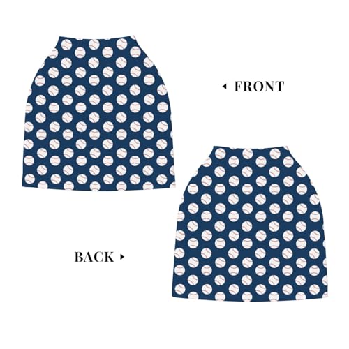 Baseball Blue Baby Stuff Car Seat Cover for Baby,Mom Nursing Breastfeeding Covers,Multi-Use Car Seat Canopy Carrier Cover,Stroller Cover Newborn Shower Gift for Boys Girls - color: Baseball Blue