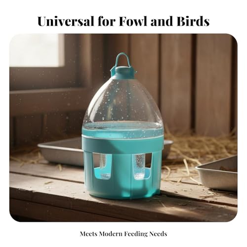 Pigeon Automatic Water Feeder, 4L Hanging Bird Waterer for Pigeons, Quail, Parakeets and Poultry, PP Cage-Mounted Drinker - color: 4L