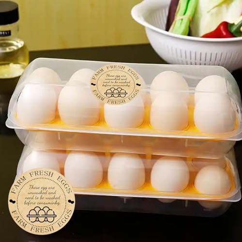 500 Pcs Farm Fresh Eggs Labels Unwashed Fresh Eggs Packaging Stickers Poultry Farmers Quail Egg Producers Stickers for Farmers Market Homestead Fresh Chicken & Quail Egg (Cowhide Paper Unwashed Eggs) - color: Cowhide Paper Unwashed Eggs