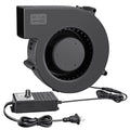 140mm x 40mm Small Centrifugal 12V Squirrel Cage Big Airflow Blower | Dual Ball Bearing, AC 110V-240V Variable Speed Controller, DIY Inflatable/Replacement/Cooling/Ventilation/Exhaust Projects - style: 140mm X 40mm