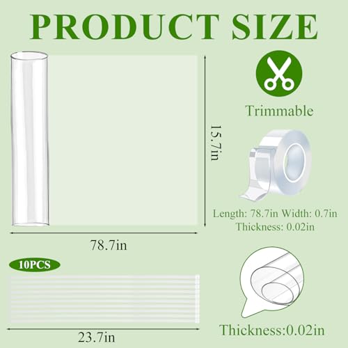 79" x 16" Squirrel Baffle for Tree Trunk Plastic Tree Trunk Protector | with 10 Cable Tie and Tape to Protect Damaged Bark, Easy Install Reusable