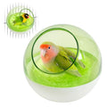 kathson Plastic Bird Nest Chewproof Small Bed with mat Hanging House Hut Bird Cage Breeding Hatching Nest Washable Parakeet Nest for Parrot Budgie Love Bird Canary (Green) - color: Green