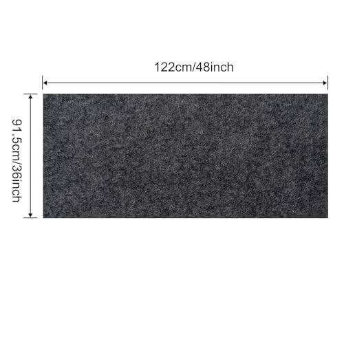 Large Bird Cage Mat, Under Pet Cage Mat for Bird Cages, Reptile Aquariums, Dog Kennels, Absorbent/Waterproof Felt Mat with Non-Slip Backing for Hard Floors and Surfaces (36x48 Inch) - size: 36x48 Inch