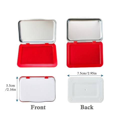 Egg Date Marking Stamp Ink Pad, 2.95 x 2.16 inches, for Fresh Eggs (RED) - color: 2 Red
