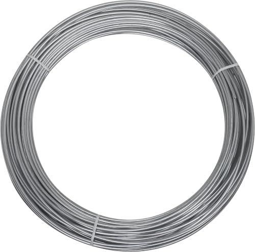 National Hardware Galvanized Steel Wire Mesh 12 Gauge x 100 ft Roll Heavy Duty Fence Wire for Chicken Coops Garden Fencing Animal Pens Crafts 300 lbs Load Limit Rust Resistant (Pack of 10) - size: 12 Ga x 100' (Pack of 10)