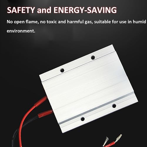 PTC Heating Element 110V 170C Fast Heating Ceramic Heaters Plate | Insulated Aluminum Shell, Constant Temp Thermostatic, 85W, Energy Saving, Long Service Life, for Small Room Use, PTCYIDU - color: 110V-150C